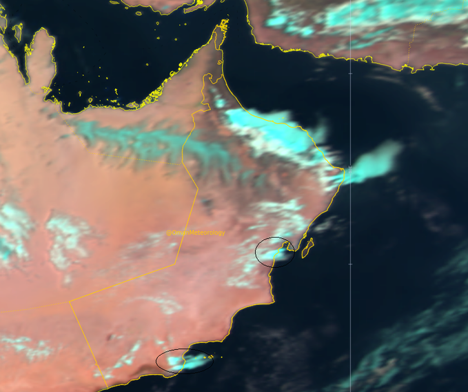 نشاط السحب الركامية شمال عمان