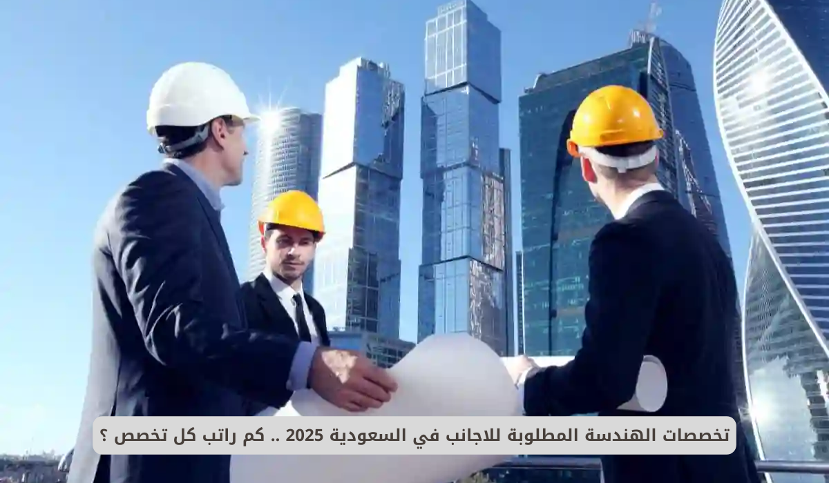 التخصصات الهندسية المطلوبة