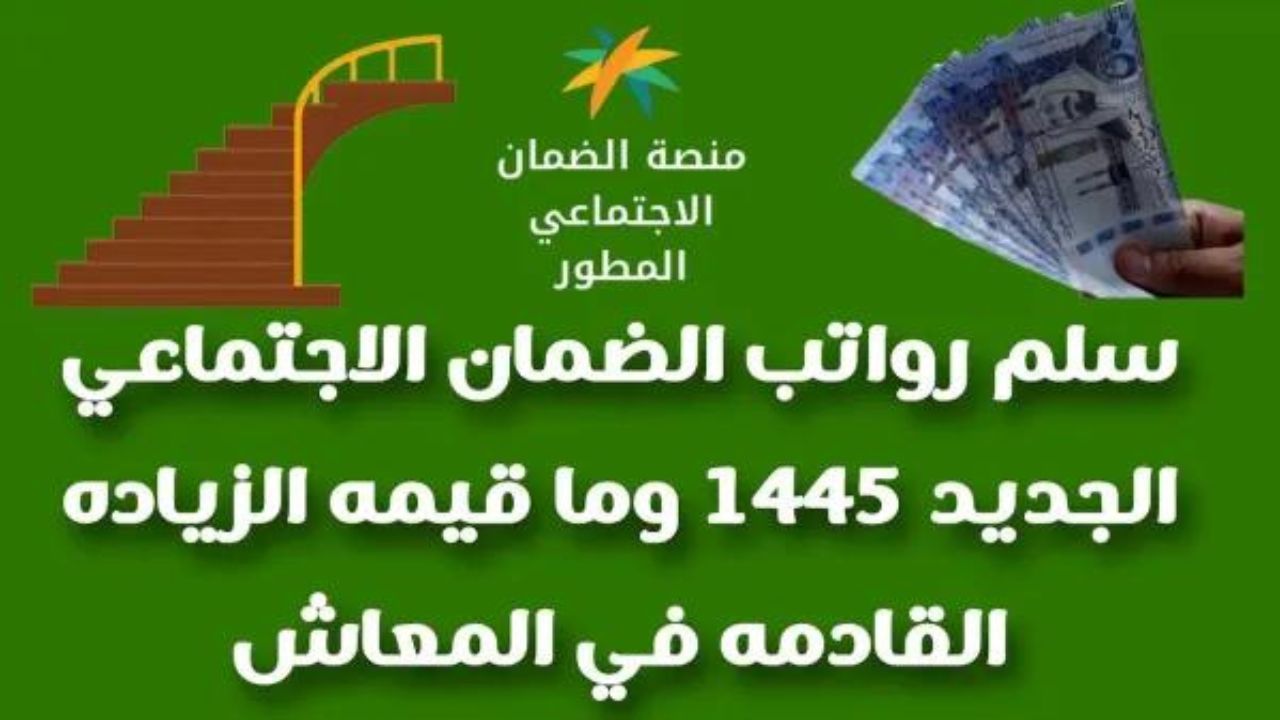 سلم رواتب الضمان الاجتماعي 1445